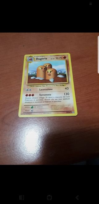 Carta Pokemon Dugtrio
