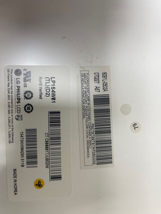 pantalla lcd para portatil 15”