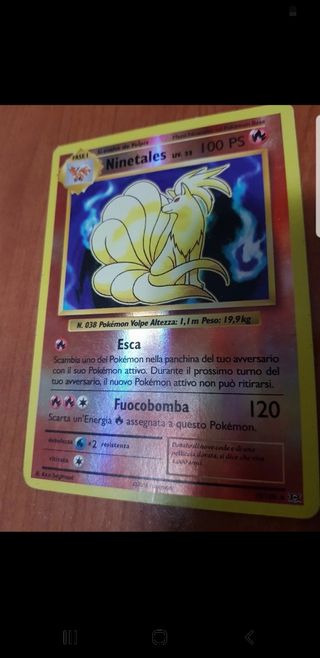 Carta Pokemon Ninetales