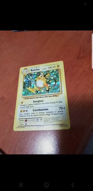 Carta Pokemon Raichu