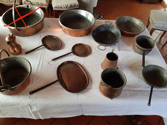 Pentole in rame 55kg