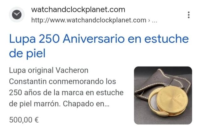 Lupa vacheron constantin