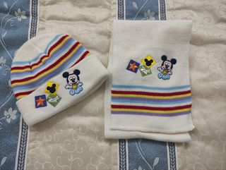 Conjunto bufanda y gorro bebé Mickey Mouse