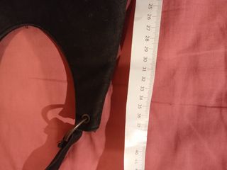 Bolso de tela con abalorios 