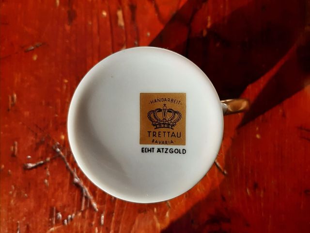 Servizio Caffè 12pz profilato Oro