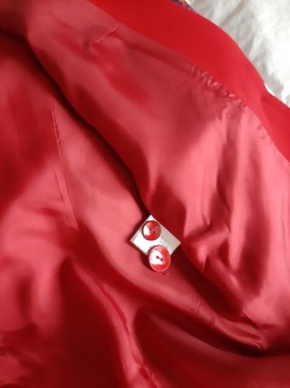 Traje chaqueta pantalón rojo