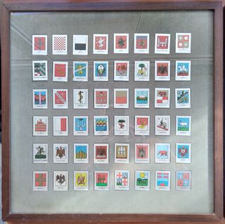 2 Quadri Bacheche Stemmi Città D'Italia