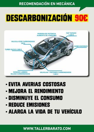 LIMPIEZA MOTORES CON DESCARBONIZACIÓN EN OFERTA
