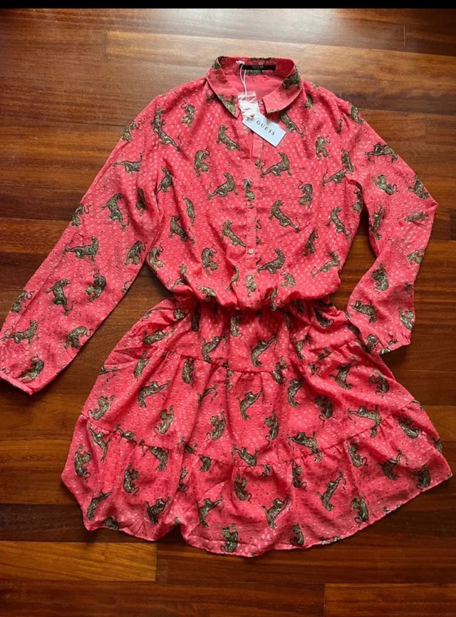 Vestido camisero guess