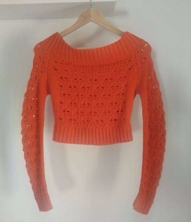 Crop top punto crochet.