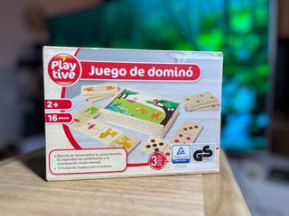 juego dominó madera 
