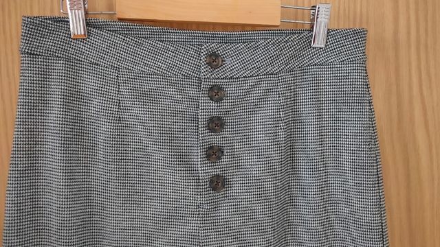 Pantalón ancho Vichy (T 38-40)