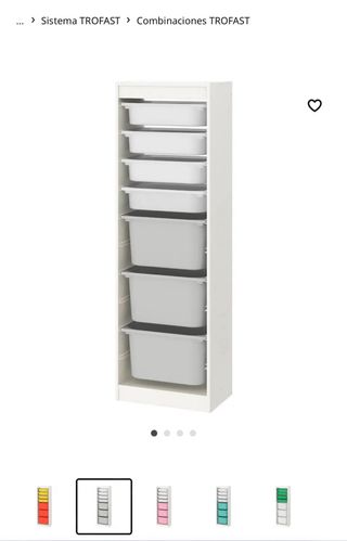 Almacenaje Ikea TROFOST con 4 cajones.