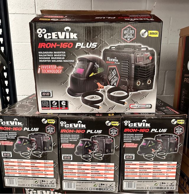 INVERTER MMA 160A+PANTALLA ELEC. CEVIK