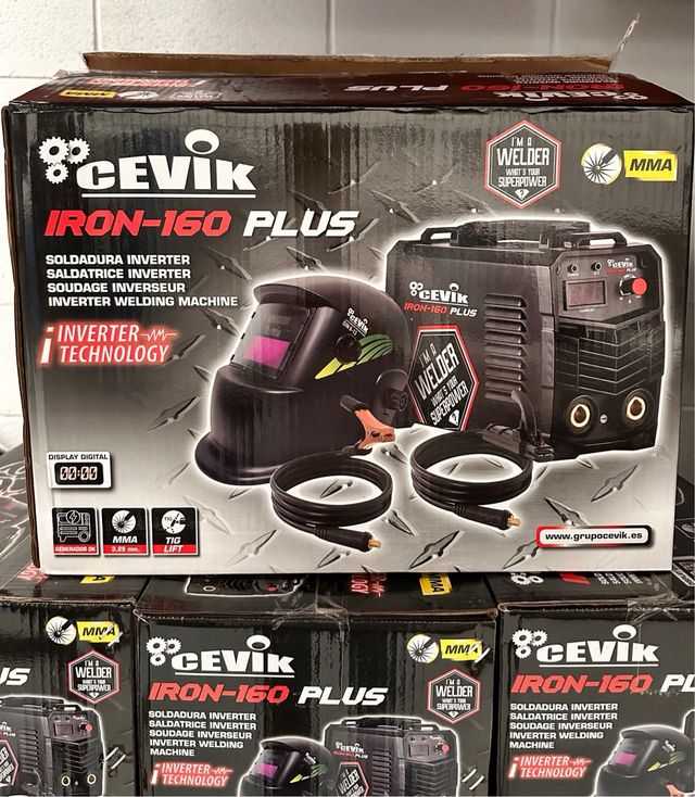 INVERTER MMA 160A+PANTALLA ELEC. CEVIK