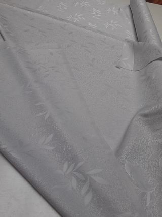 Cortina brocada gris 2.60x2.80