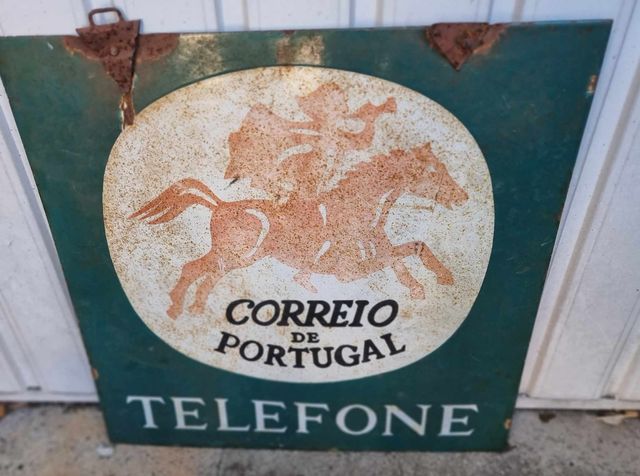 Placa esmaltada ctt Portugal