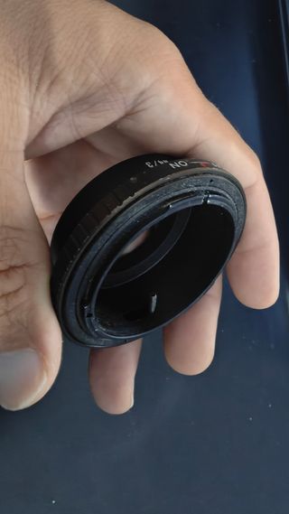 Adaptador objetivo FD a micro 4/3 camara digital