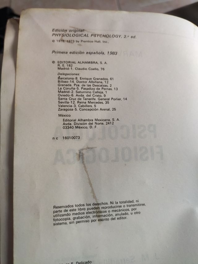 PSICOLOGIA FISIOLOGICA