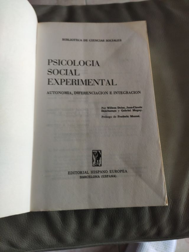 Libro di psicologia sociale sperimentale