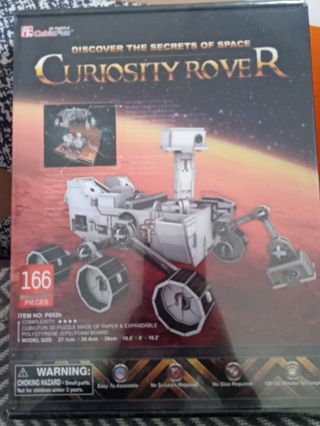 Puzzle 3D Curiosity Rover CubicFun 166 piezas, nue