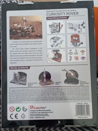 Puzzle 3D Curiosity Rover CubicFun 166 piezas, nue