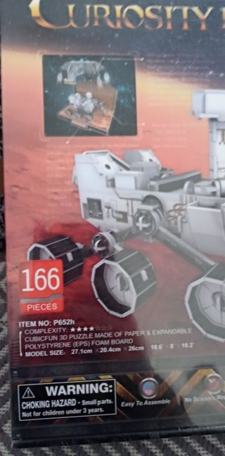 Puzzle 3D Curiosity Rover CubicFun 166 piezas, nue