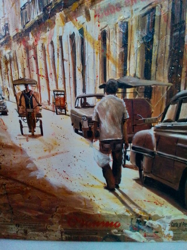 cuadro de Cuba 1 metro x 0,65