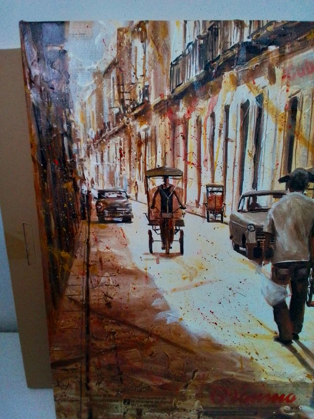 cuadro de Cuba 1 metro x 0,65