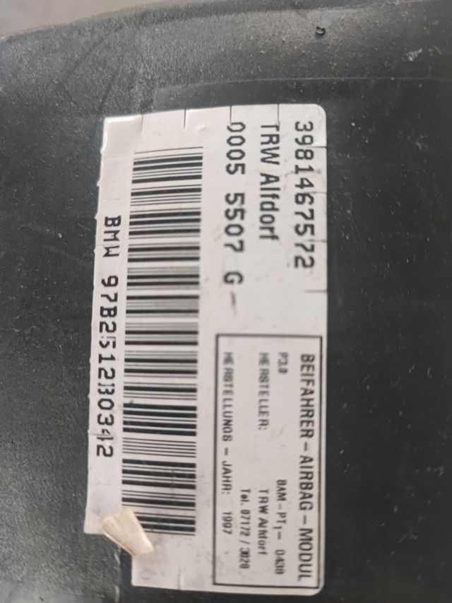 Centralita airbag BMW E36