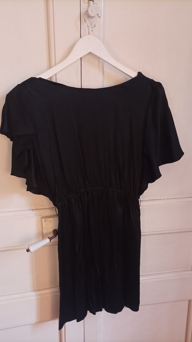 Vestido See by Chloe negro raso