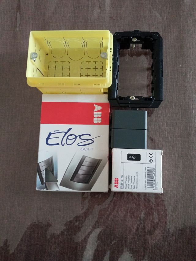 Materiale elettrico Kit presa tv ABB ELOS