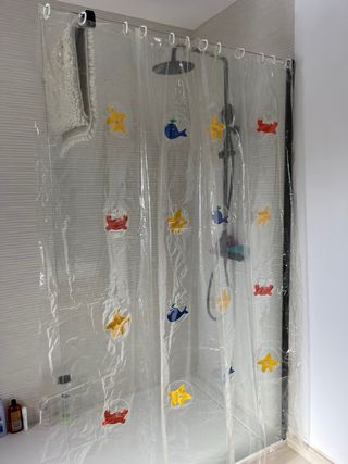 Cortina baño animales marinos