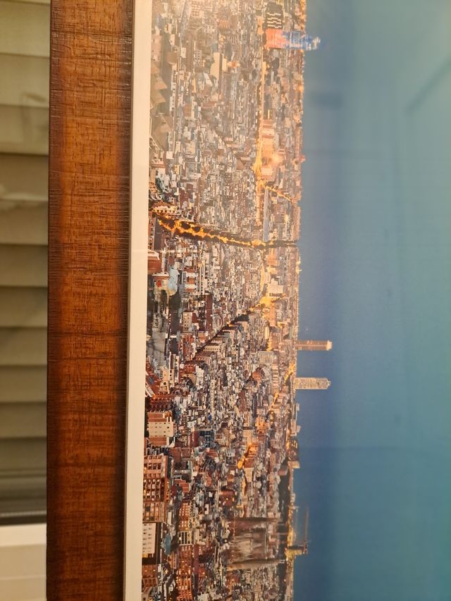 Cuadro skyline barcelona