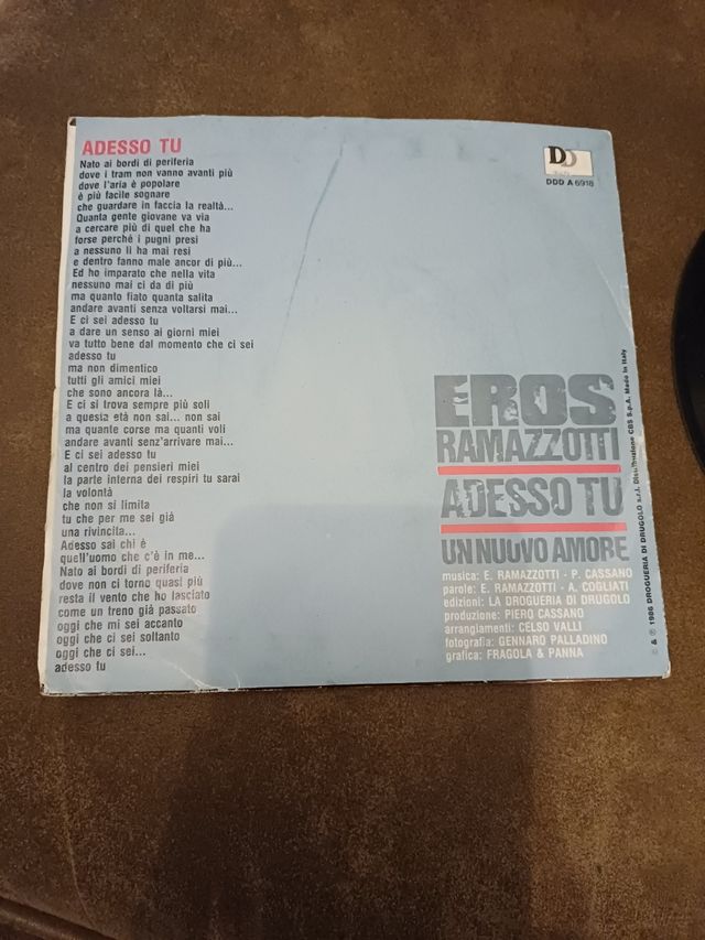 Vinile Eros Ramazzotti 