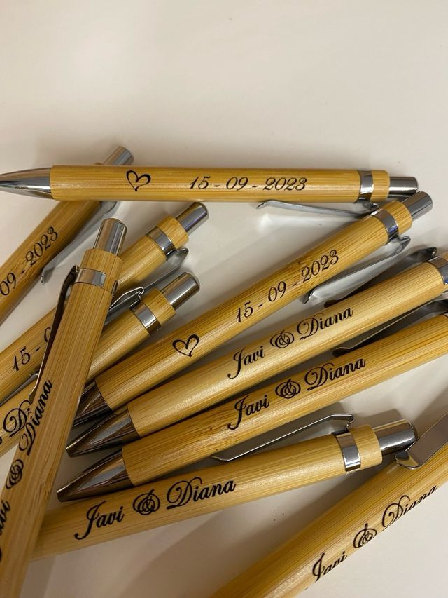 Boligrafo Bambu grabados