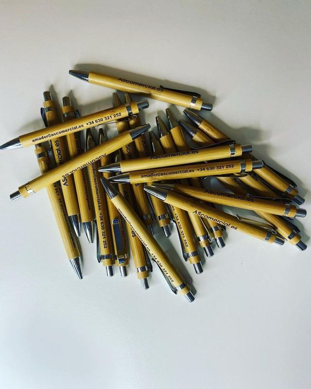 Boligrafo Bambu grabados