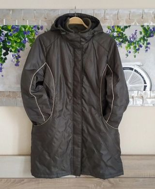 Parka acolchada verde de mujer