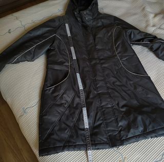 Parka acolchada verde de mujer