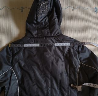 Parka acolchada verde de mujer