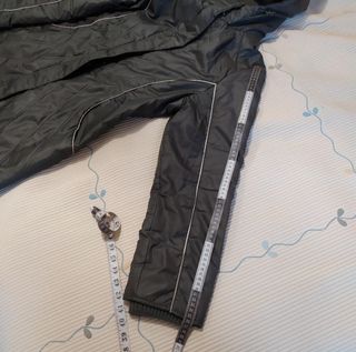 Parka acolchada verde de mujer