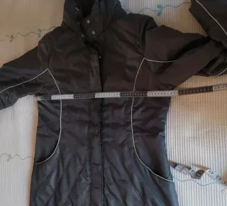 Parka acolchada verde de mujer