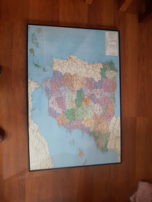 Mapa de España  cuadros ikea, láminas mapas