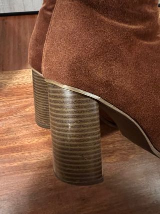 botines marrones mango 38 9cm