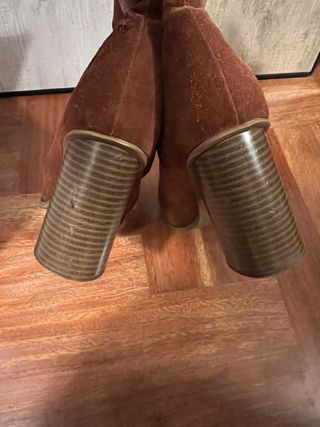 botines marrones mango 38 9cm