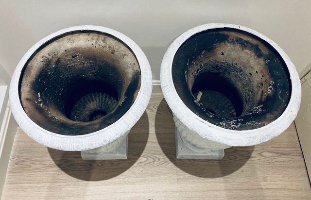 Pareja de Copas, Mecetas Francesas. Hierro S.XIX