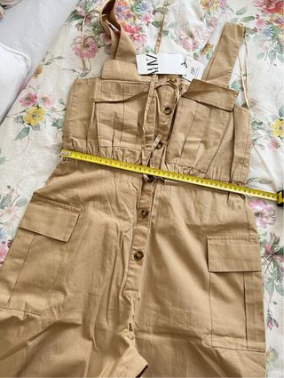 Mono cargo popelín Zara Talla S y M