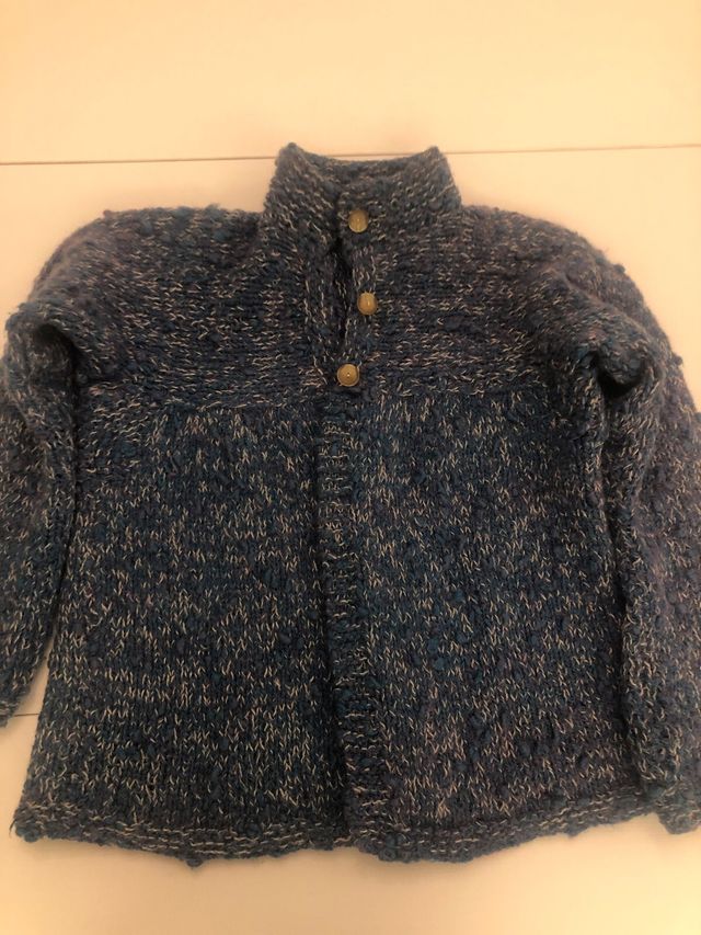 set cardigan pura lana