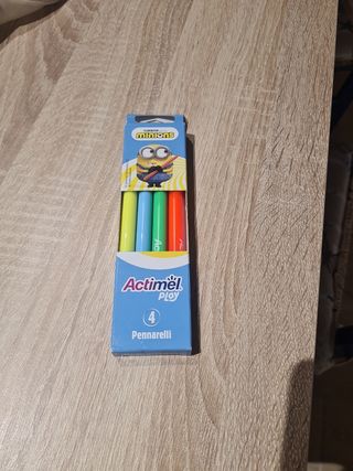 4 Pennarelli colori Minions Carioca