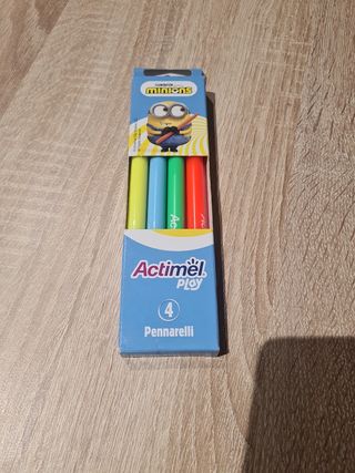 4 Pennarelli colori Minions Carioca
